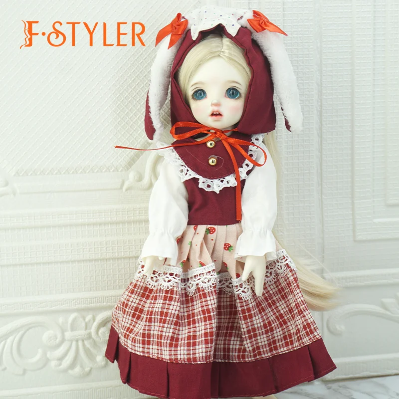 FStyler BJD Dolls Cute Pastoral Clothes Hat Hair Ornaments Accessories for 1/6 6-7inch 30mm Barbie Dolls