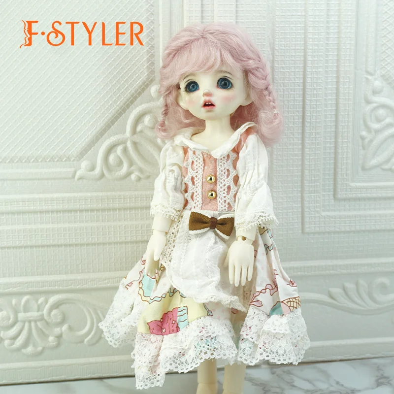 FStyler BJD Dolls Cute Rabbit Ear Clothes Hat Hair Ornaments Accessories for 1/6 6-7inch 30mm Barbie Dolls