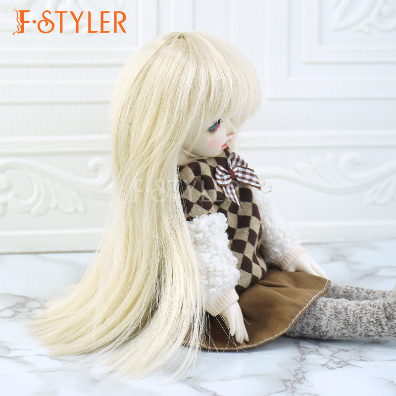 Doll Wig Smooth Long Straight BJD Doll Wig HT (High-Temperature) Various Colors Hair Accessories In Stock