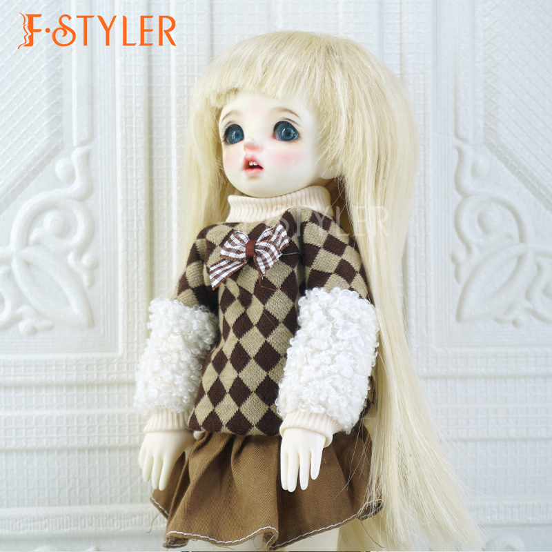 Doll Wig Smooth Long Straight BJD Doll Wig HT (High-Temperature) Various Colors Hair Accessories In Stock